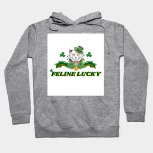 Feline Lucky for Saint Patrick's Day (MD23Val002) Hoodie